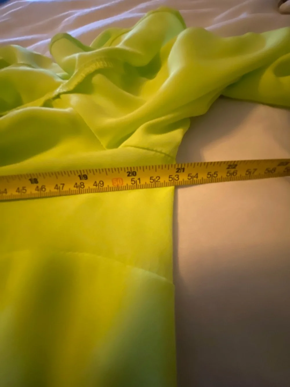 BOLD elements Neon Lime One-Shoulder Ruffle Blouse - Picture 7 of 9